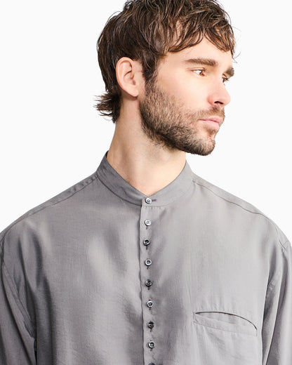 washed-silk shirt