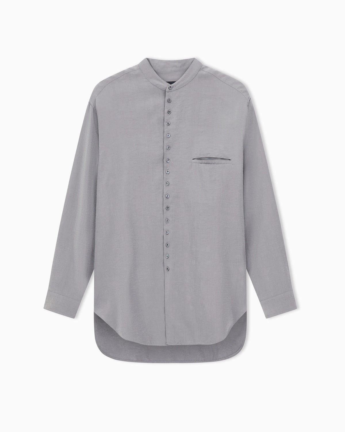 washed-silk shirt