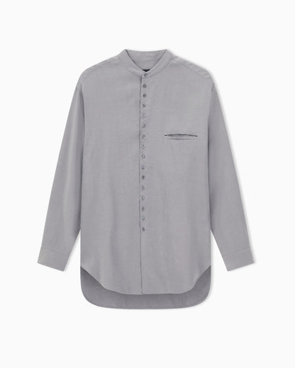 washed-silk shirt
