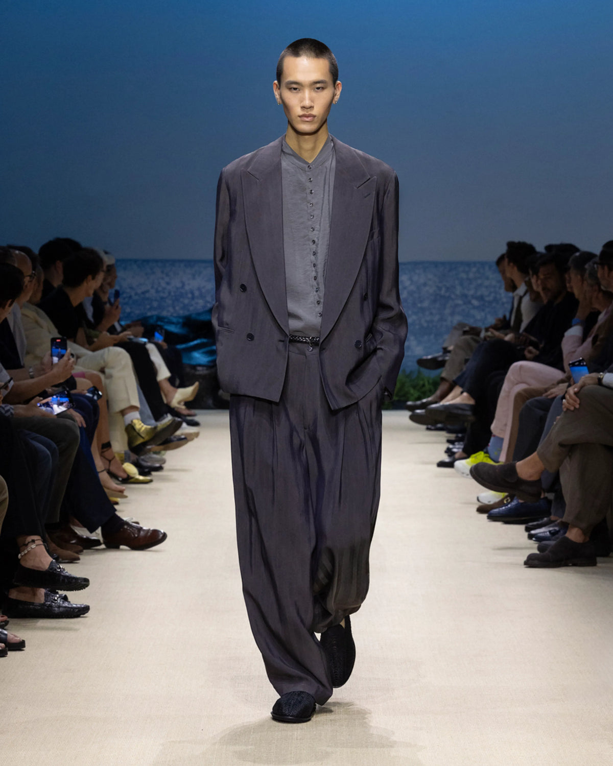 washed-silk shirt