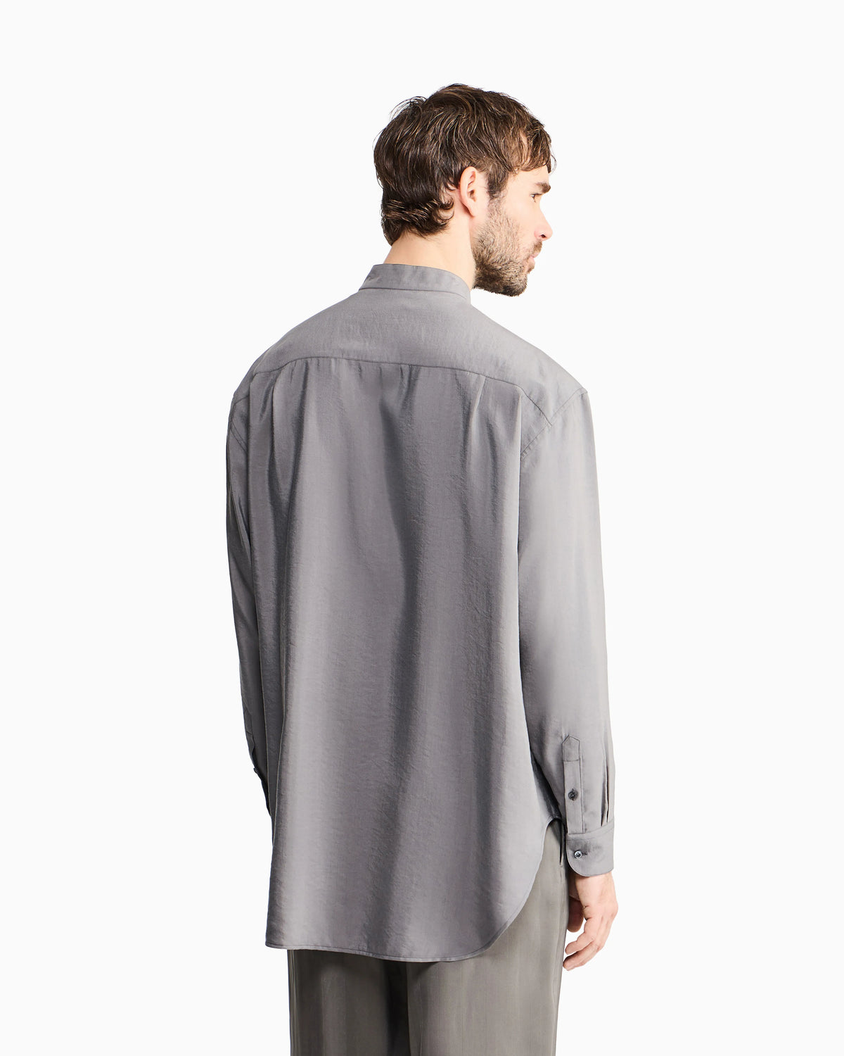 washed-silk shirt