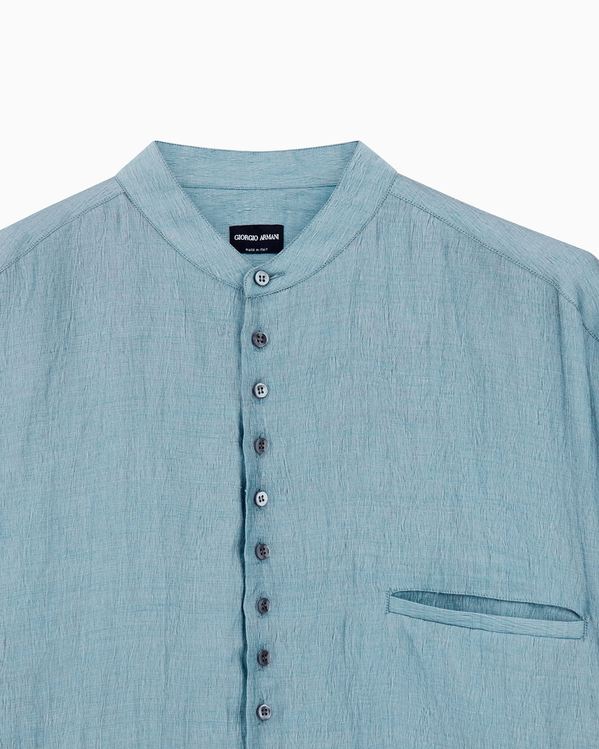 Linen-blend shirt