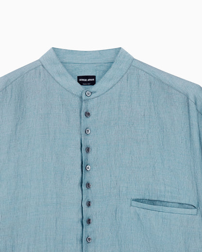 Linen-blend shirt