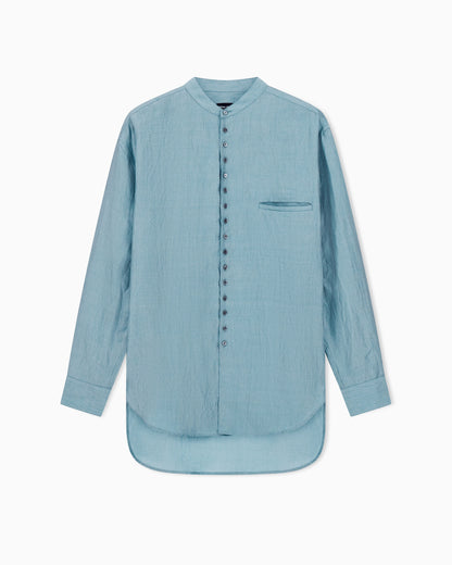 Linen-blend shirt
