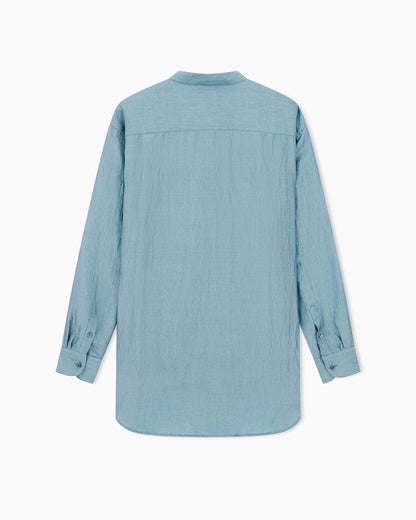 Linen-blend shirt