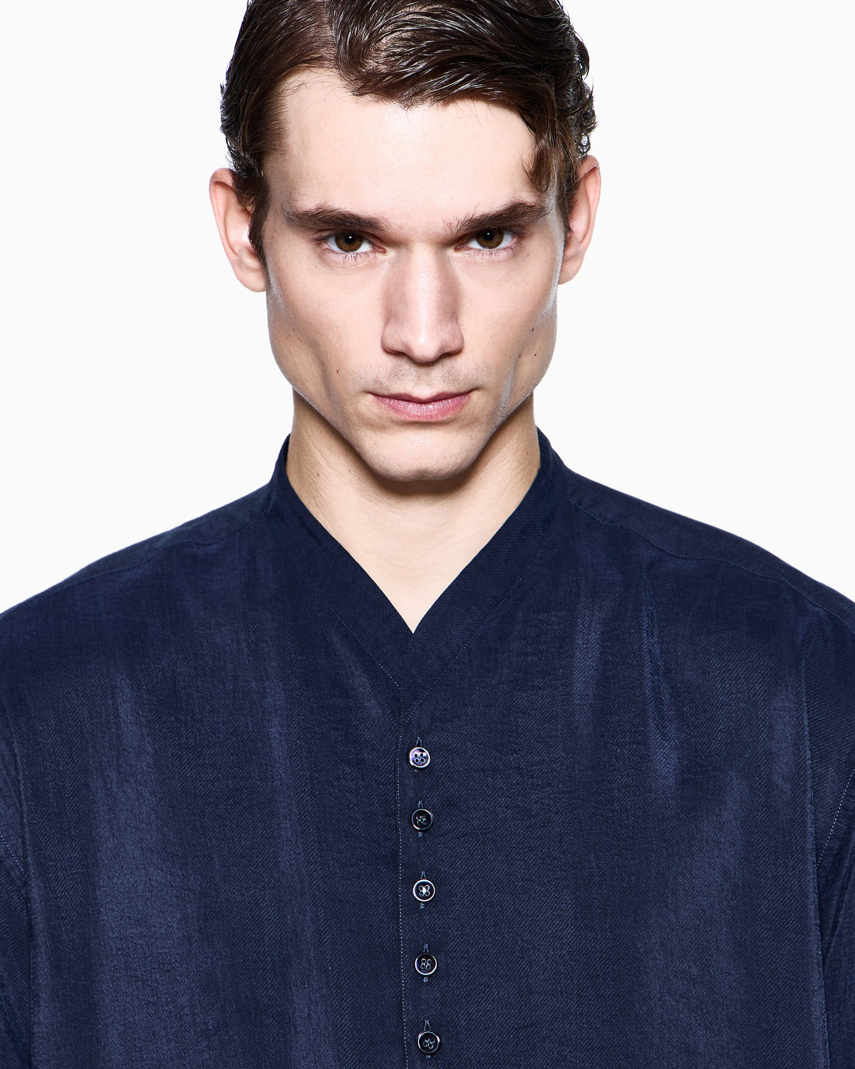 washed-silk shirt