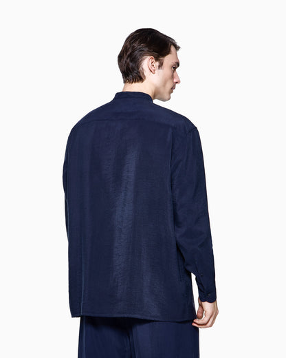 washed-silk shirt