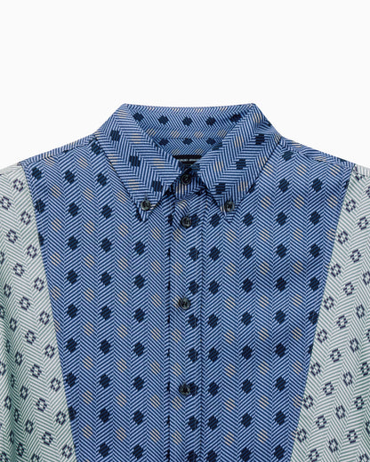Pure silk twill shirt