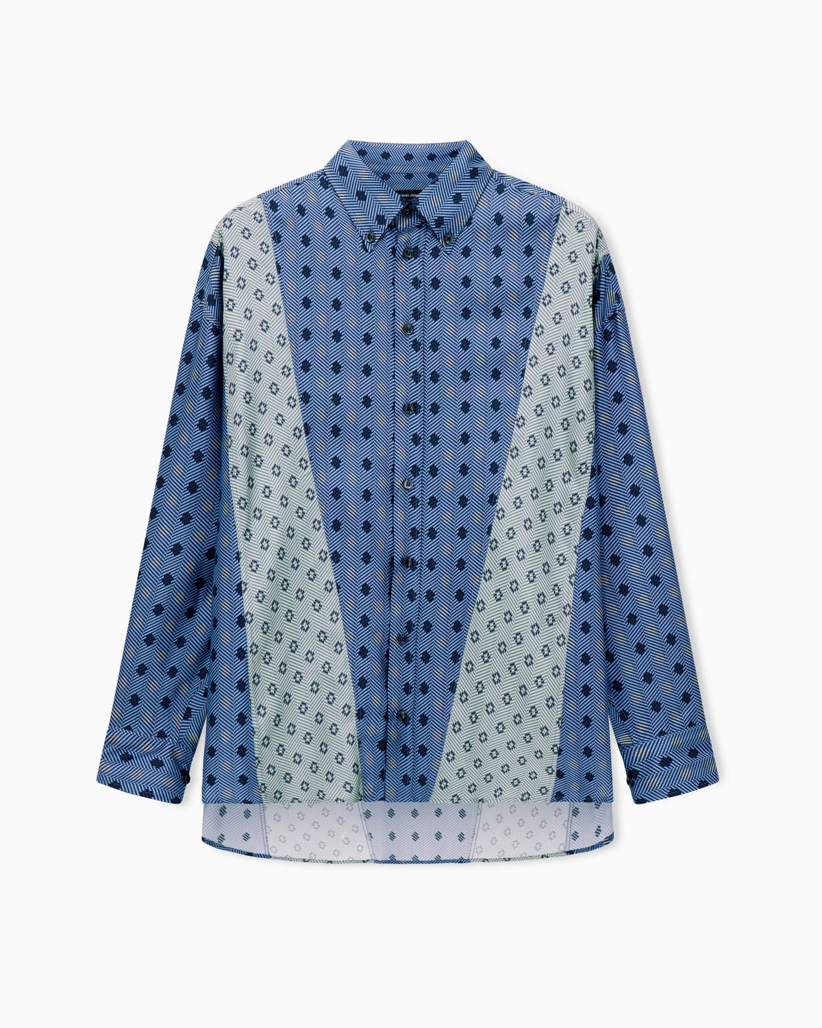 Pure silk twill shirt