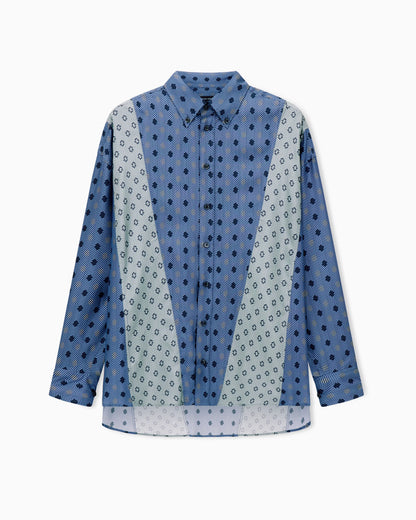 Pure silk twill shirt