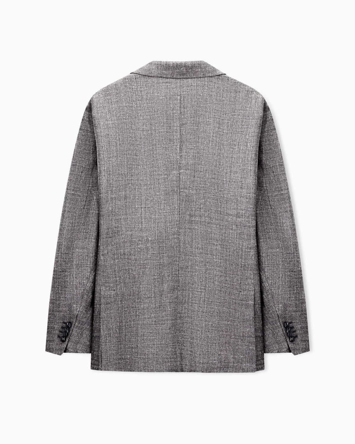 Silk and linen double-breasted jacket