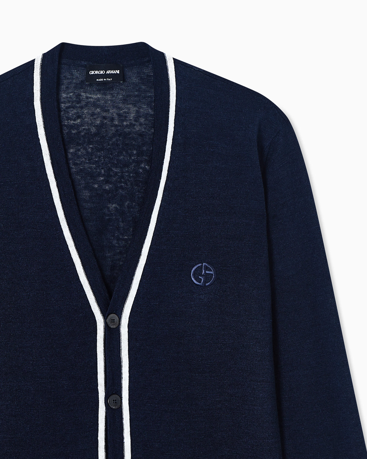 Linen and silk cardigan