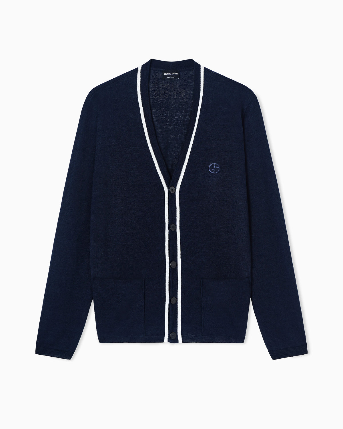 Linen and silk cardigan