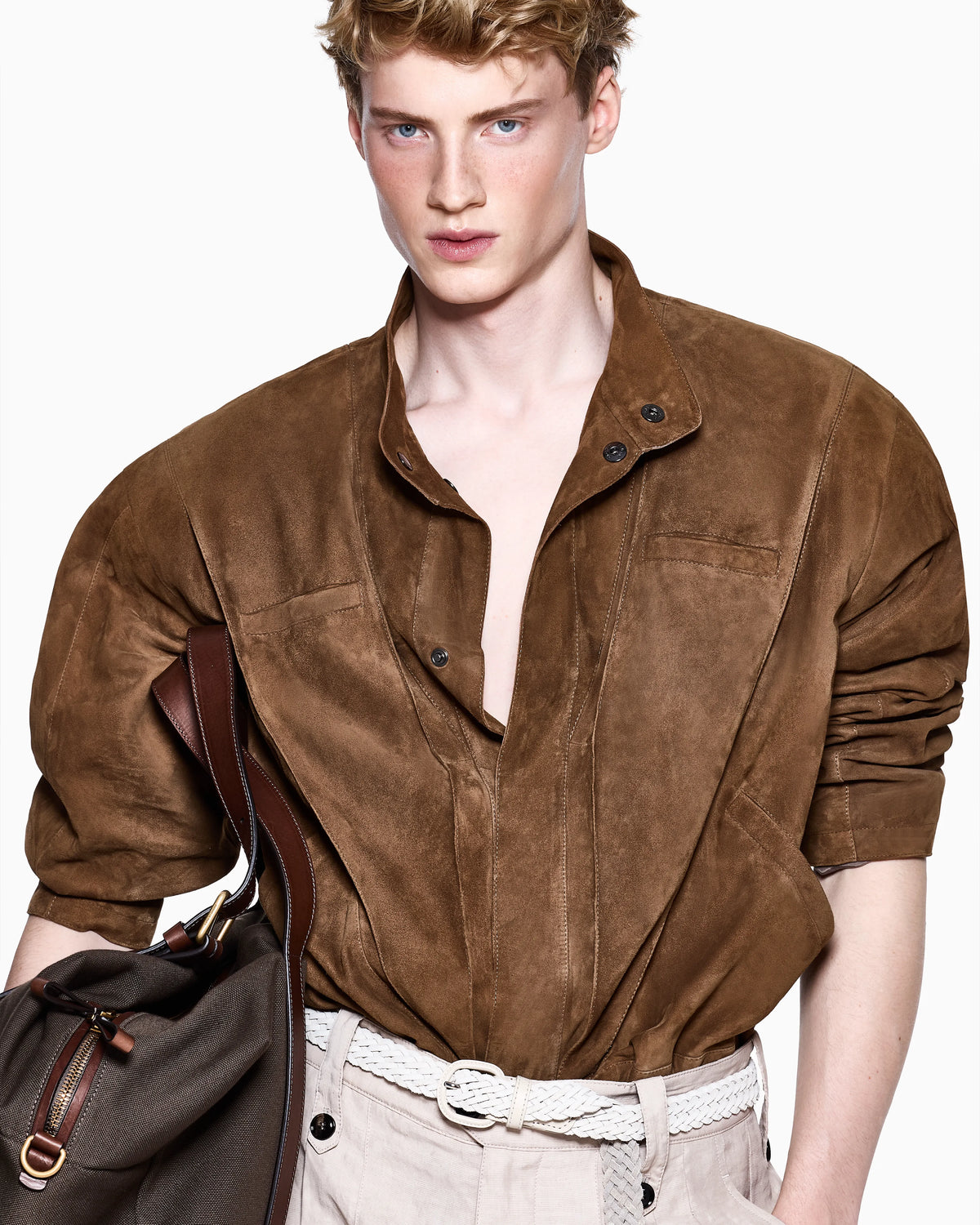 Suede-lambskin jacket