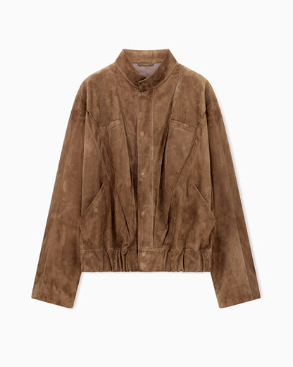 Suede-lambskin jacket