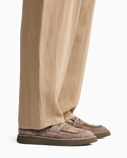 Suede loafers