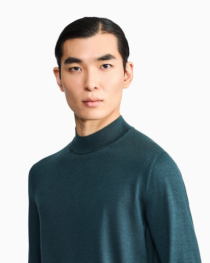 Cashmere and silk turtleneck sweater