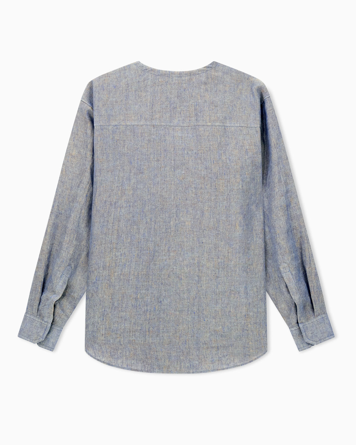 Shirt jacket in pure linen canvas