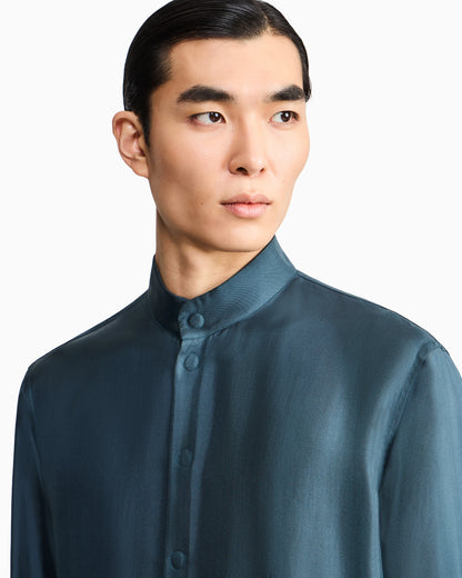 Silk twill shirt