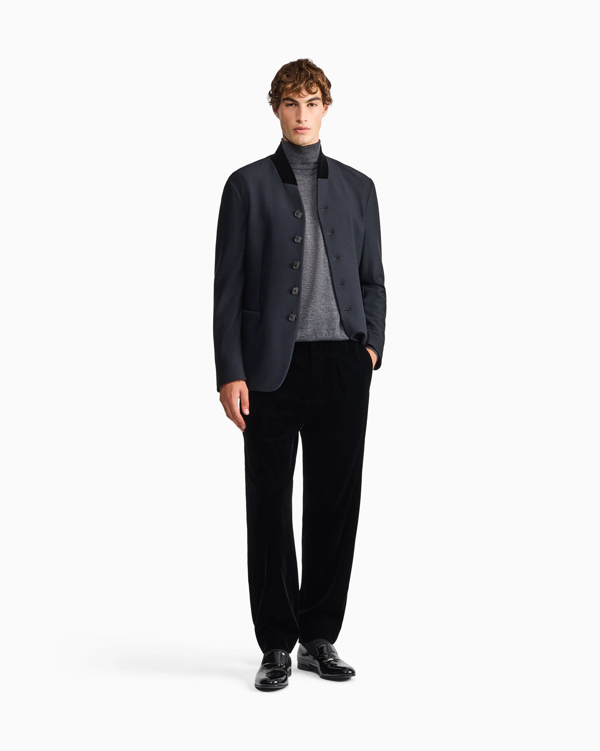Sweater regular fit plain knit cashmere