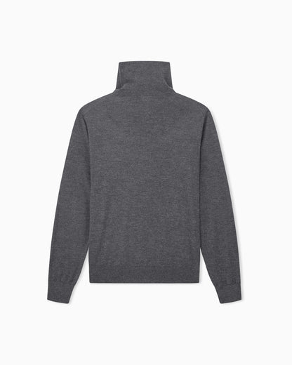Sweater regular fit plain knit cashmere