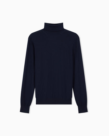 Sweater regular fit plain knit cashmere