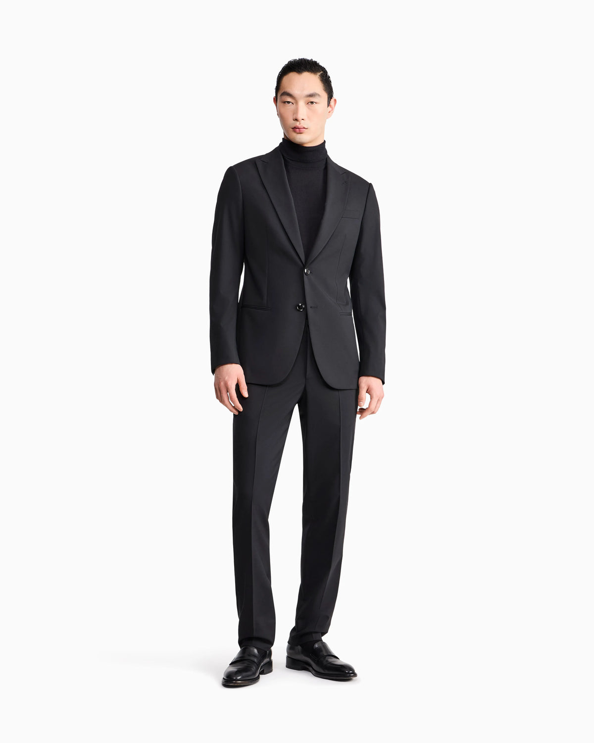Sweater regular fit plain knit cashmere