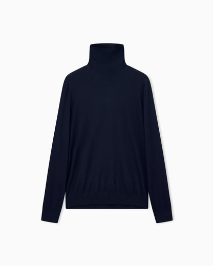 Sweater regular fit plain knit cashmere