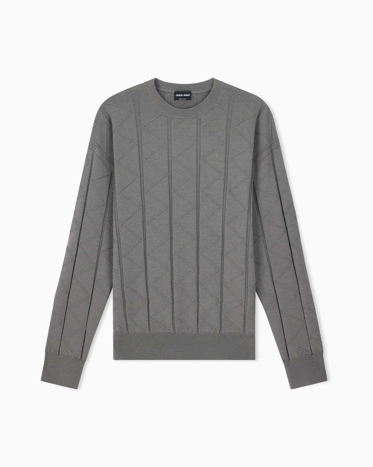Sweater regular fit chevron virgin wool