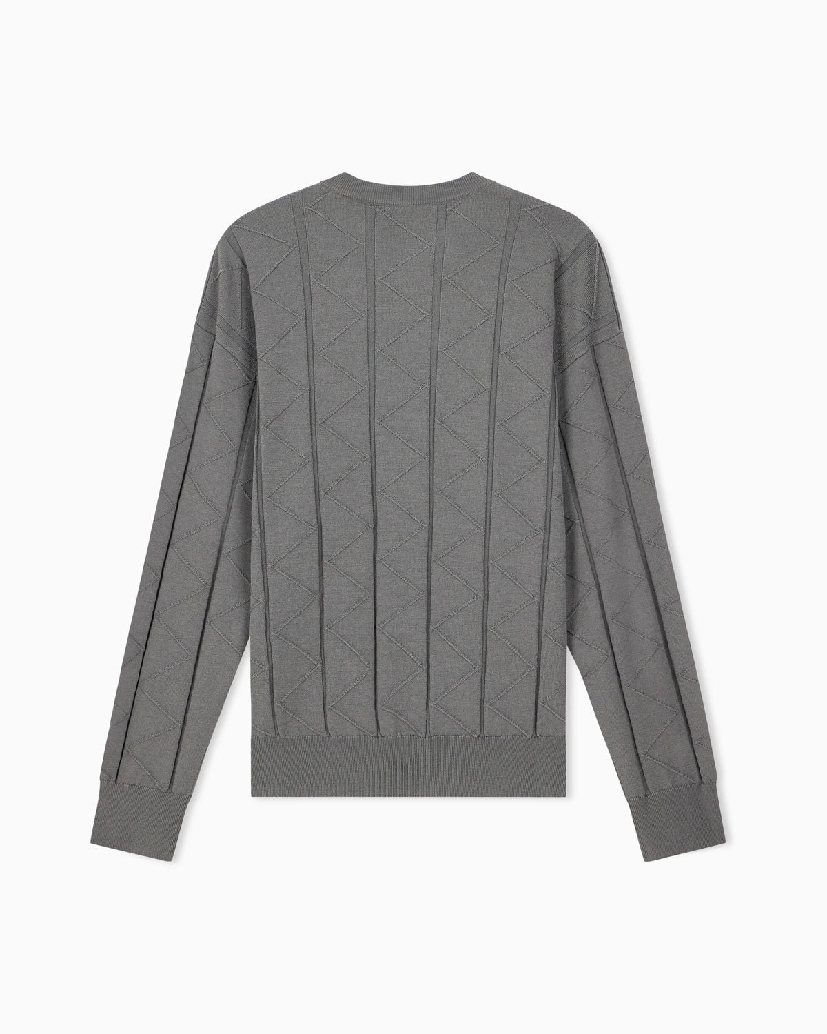Sweater regular fit chevron virgin wool
