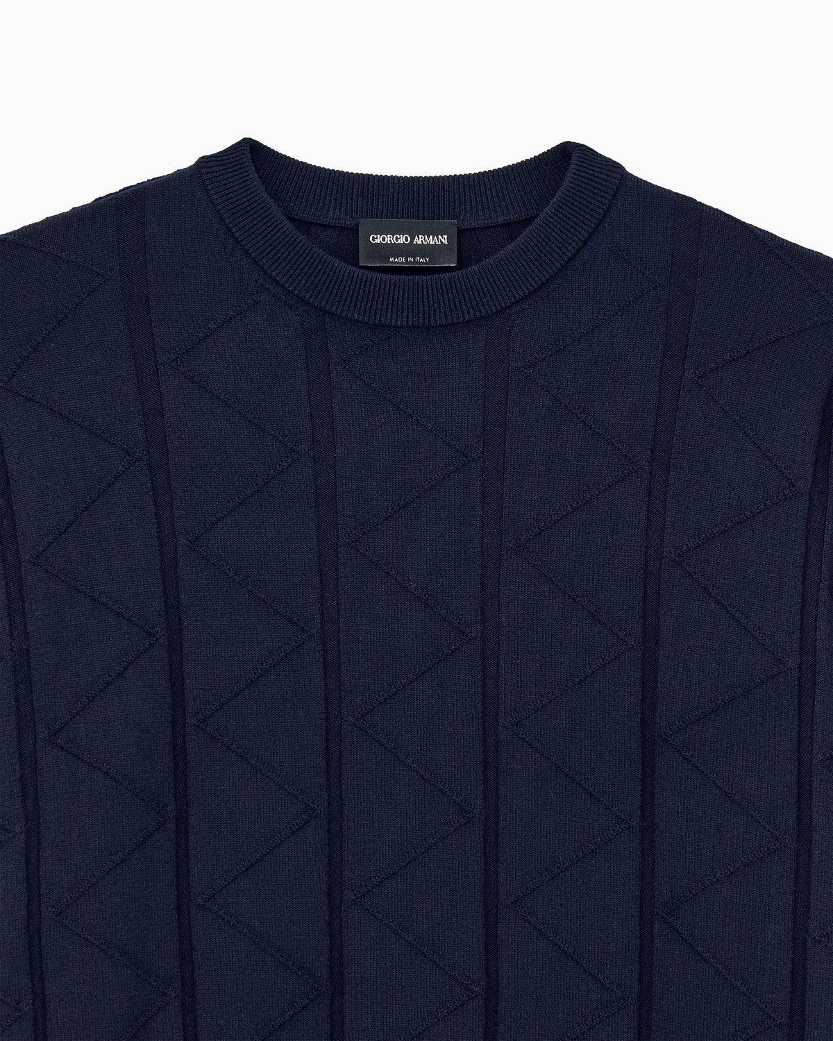 Sweater regular fit chevron virgin wool
