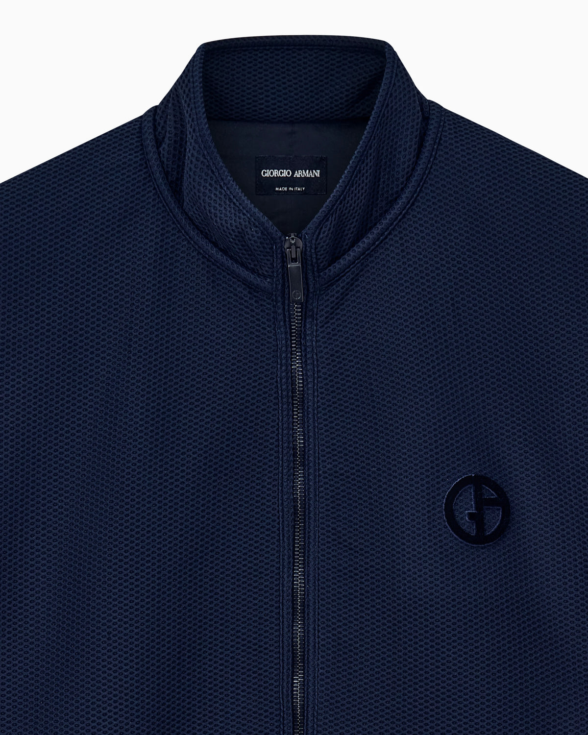Blouson jacket regular fit jersey in hi-tech honeycomb