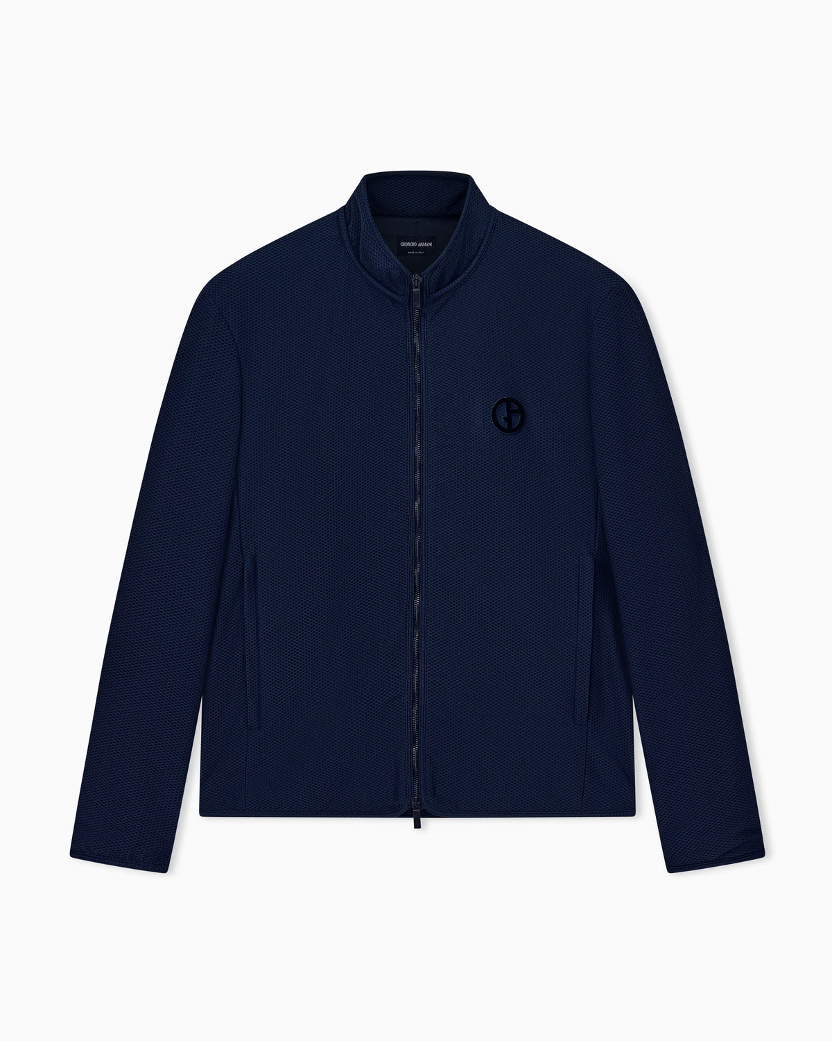 Blouson jacket regular fit jersey in hi-tech honeycomb