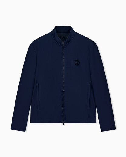 Blouson jacket regular fit jersey in hi-tech honeycomb