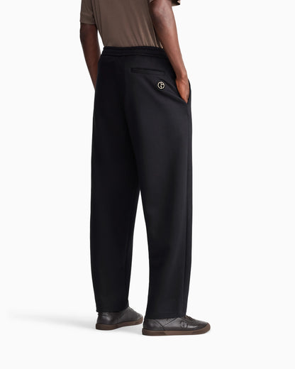 Trouser regular fit in modal and cotton double jersey
