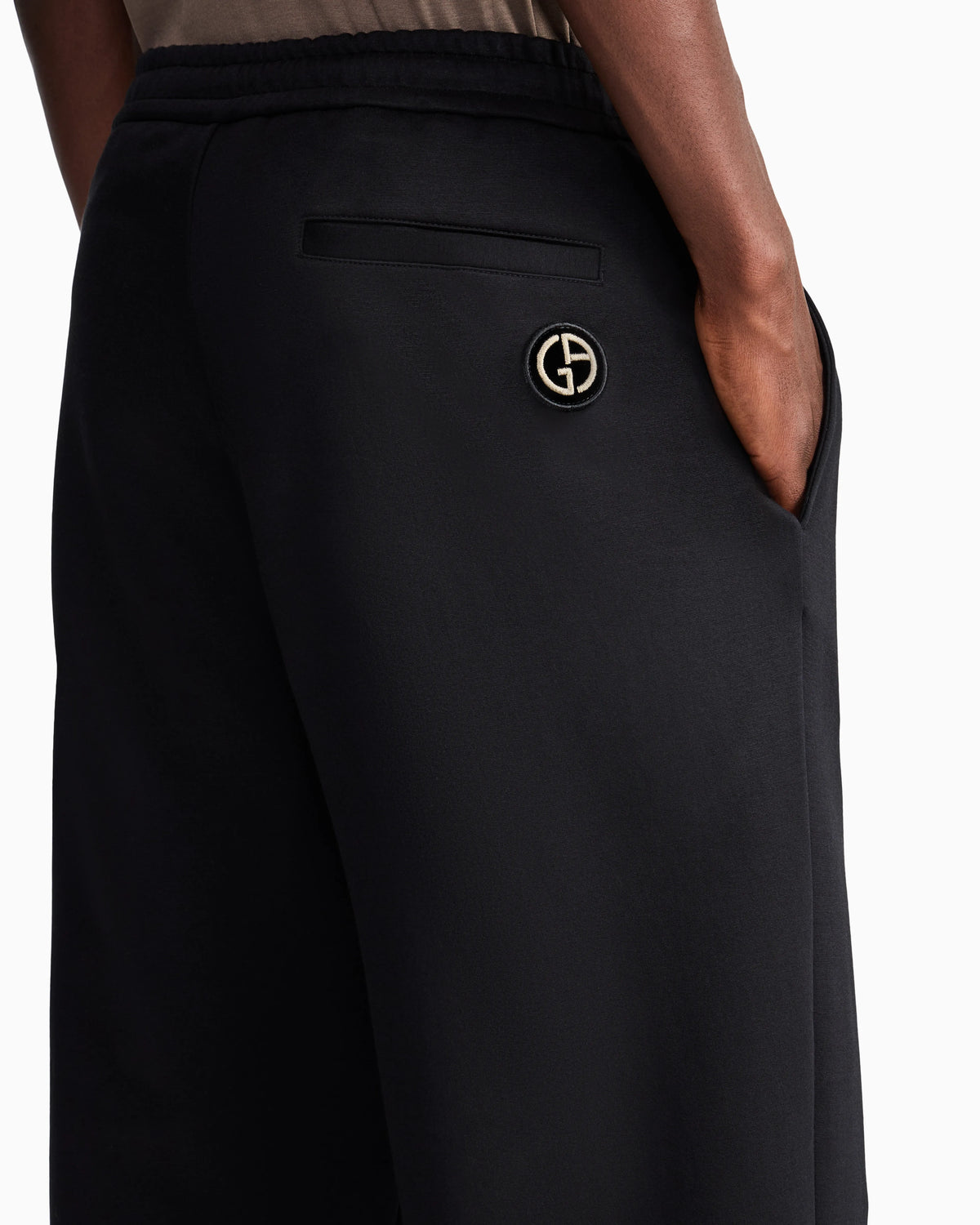 Trouser regular fit in modal and cotton double jersey