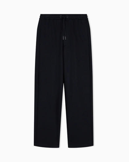 Trouser regular fit in modal and cotton double jersey