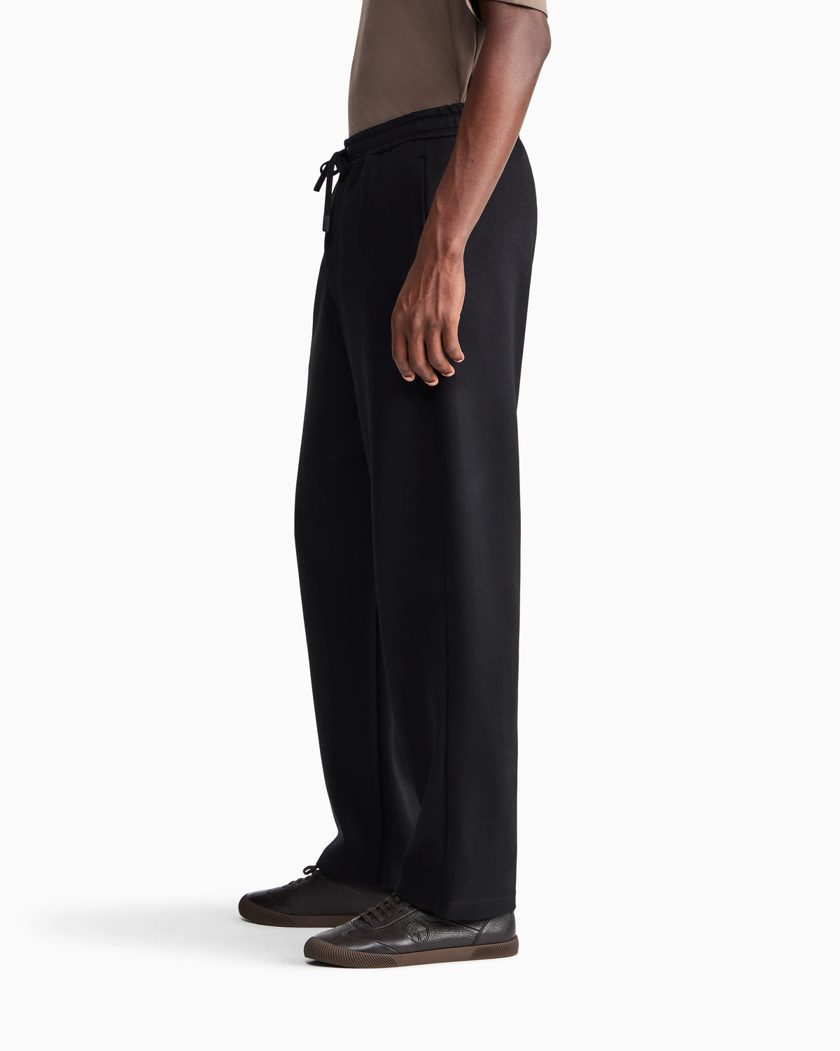 Trouser regular fit in modal and cotton double jersey