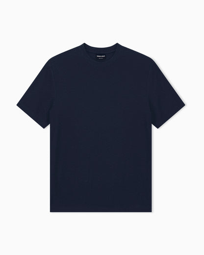 T-shirt regular fit chevron jacquard stretch virgin wool