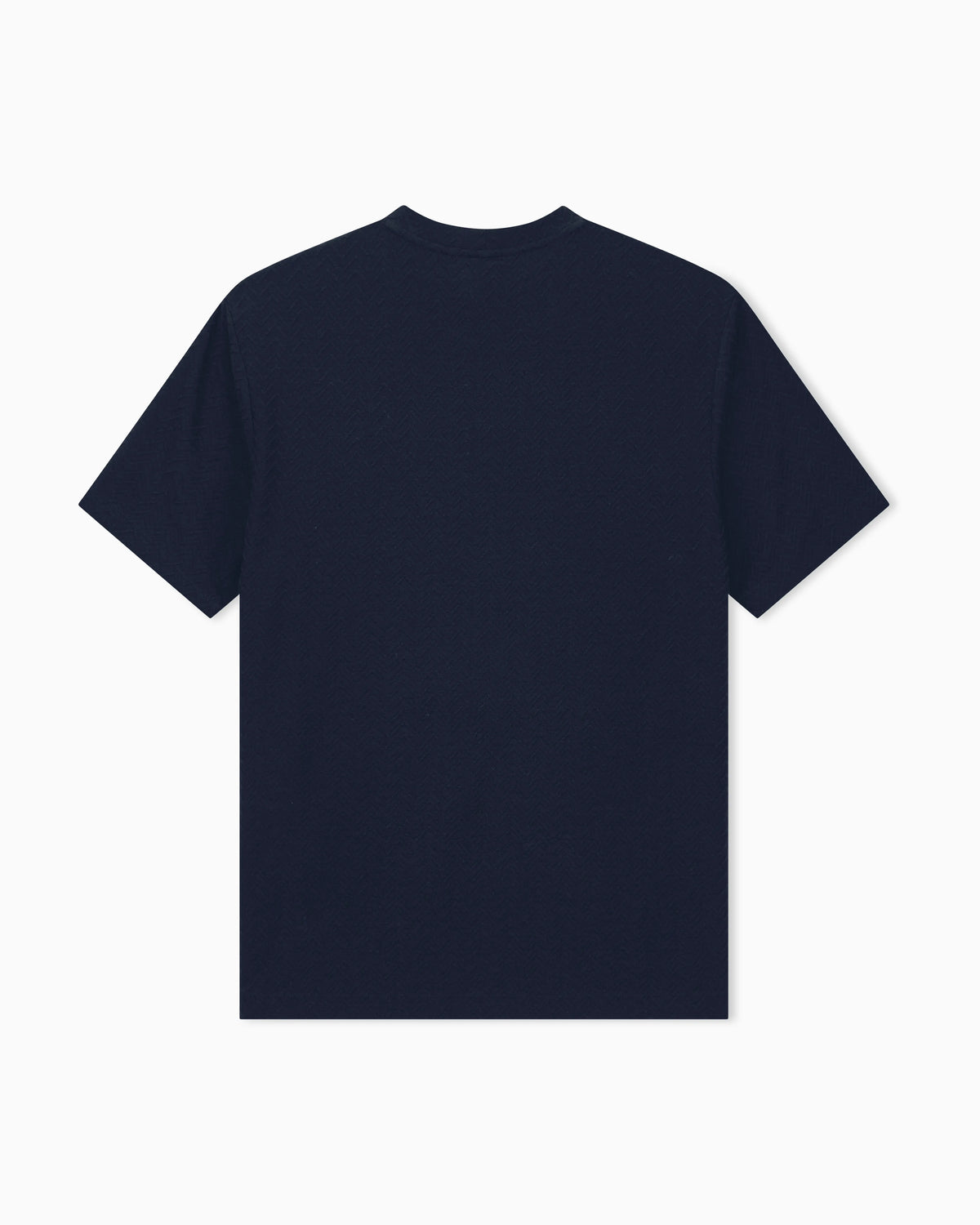 T-shirt regular fit chevron jacquard stretch virgin wool