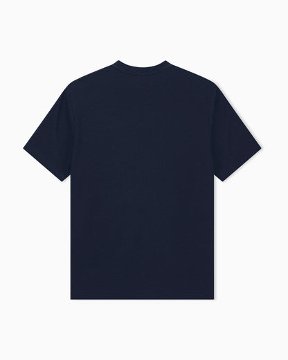 T-shirt regular fit chevron jacquard stretch virgin wool