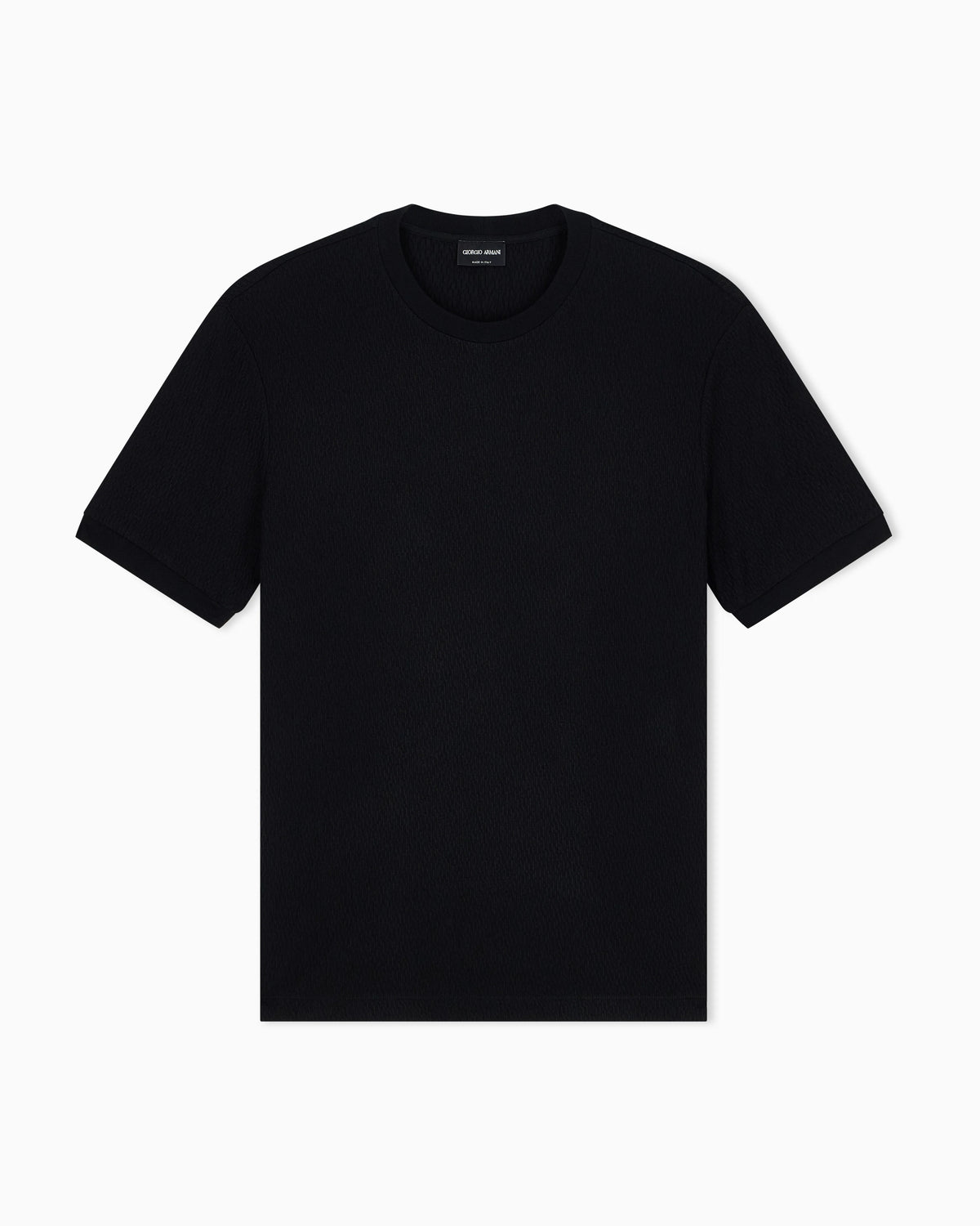 T-shirt regular fit in viscose and cashmere jacquard jersey