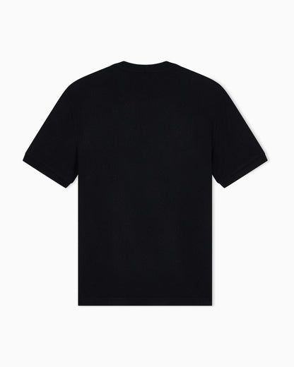 T-shirt regular fit in viscose and cashmere jacquard jersey