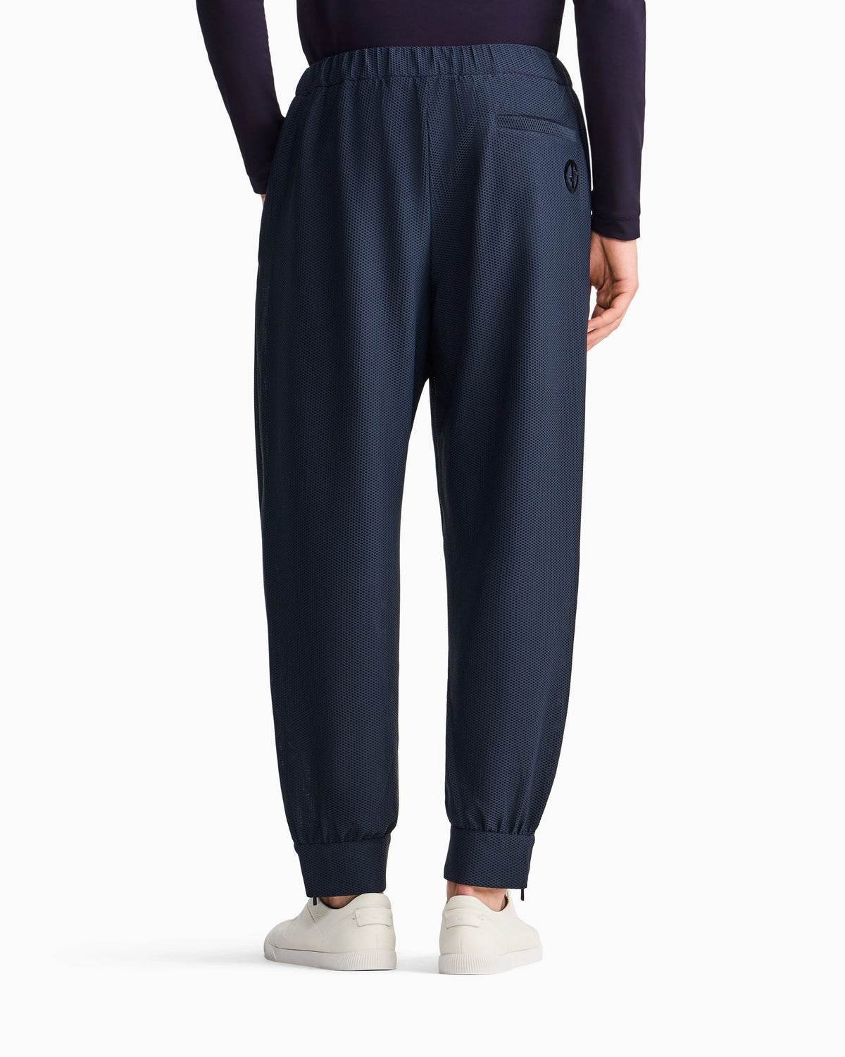 Trousers slim fit in hi-tech honeycomb jersey