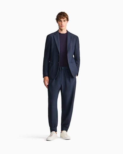 Trousers slim fit in hi-tech honeycomb jersey