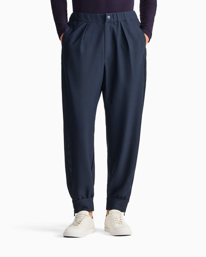 Trousers slim fit in hi-tech honeycomb jersey