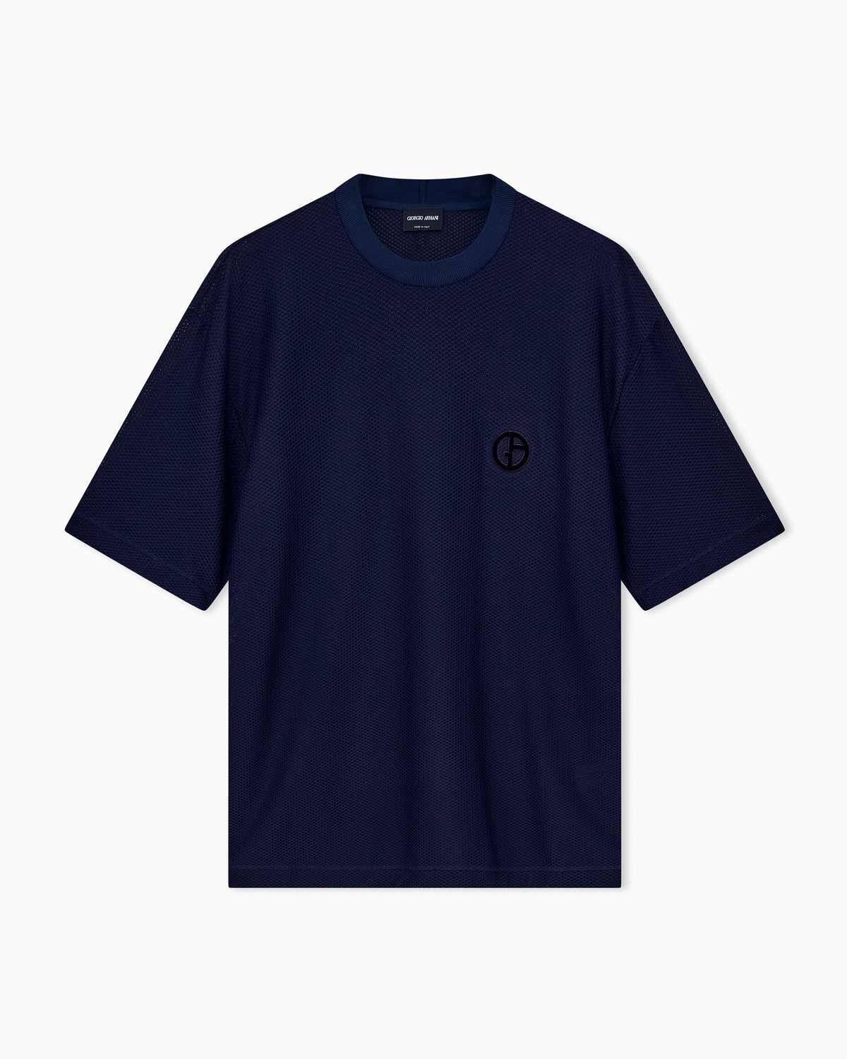 T-shirt oversized in hi-tech warp knitted honeycomb jersey