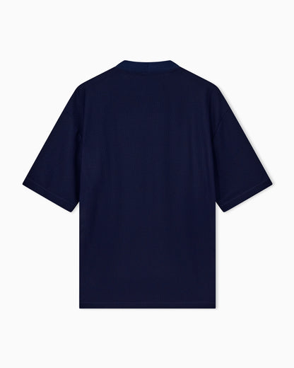 T-shirt oversized in hi-tech warp knitted honeycomb jersey