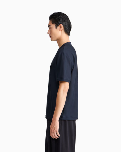 T-shirt oversized in hi-tech warp knitted honeycomb jersey