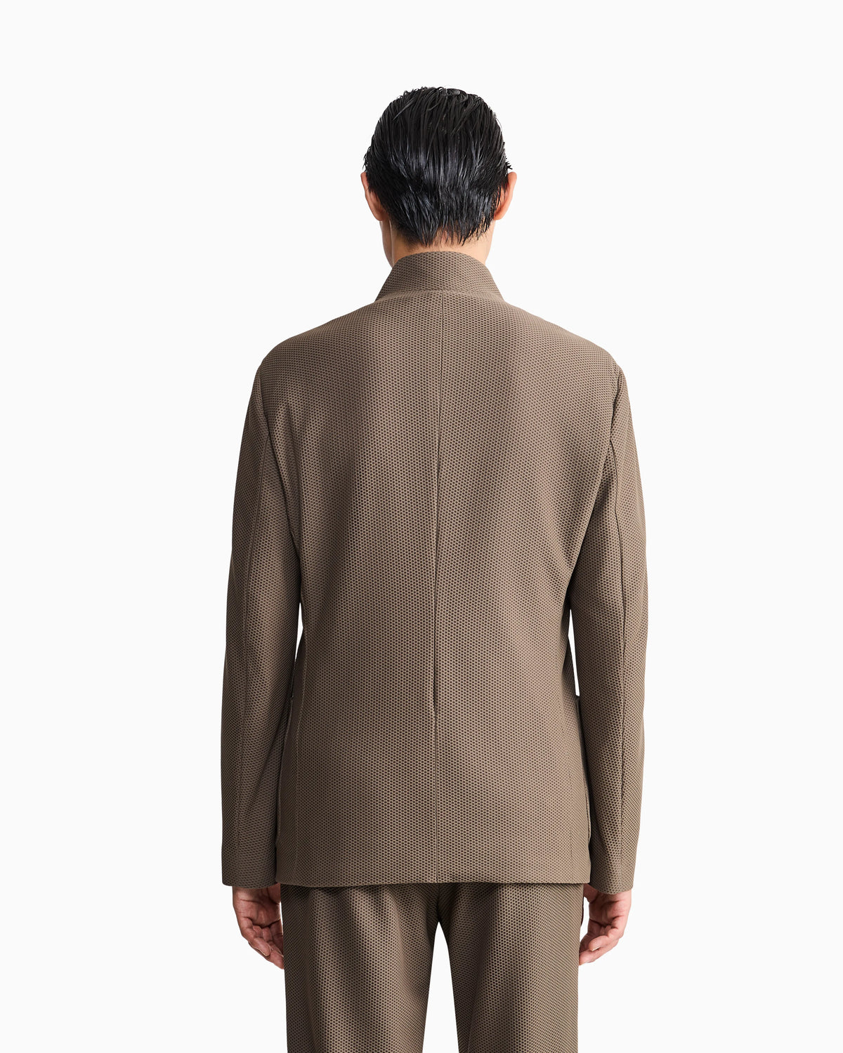 Blazer regular fit in hi-tech warp knitted honeycomb